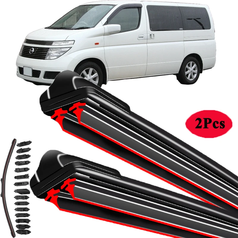 

For NISSAN ELGRAND E50 E51 E52 1995 2000 2005 2010 2015 2023 Windscreen Windshield Brushes Accessories Washer Car Wiper Blade