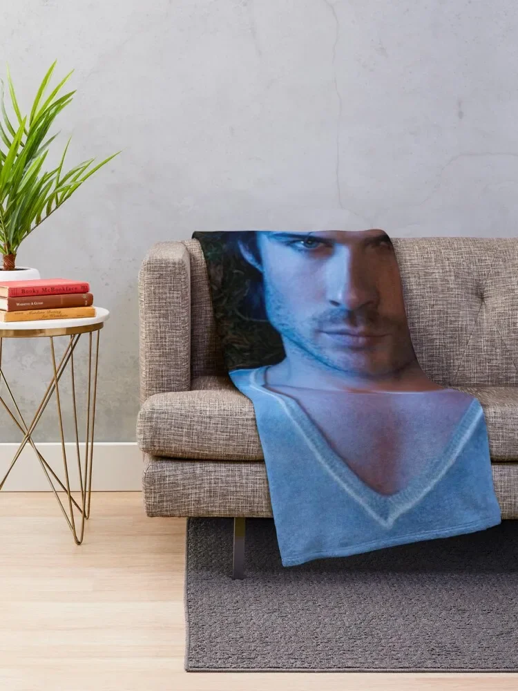 Ian Somerhalder - Fan Blanket and Jigsaw Throw Blanket Winter beds Sleeping Bag Blankets