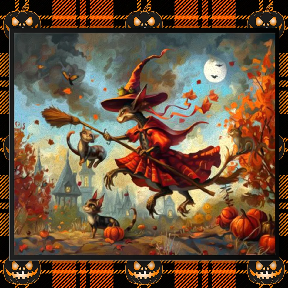 

GATYZTORY Diy Painting By Numbers Art Supplies Digital Monster Halloween Picture Drawing Acrylic Paints Crafts Supplies Adults