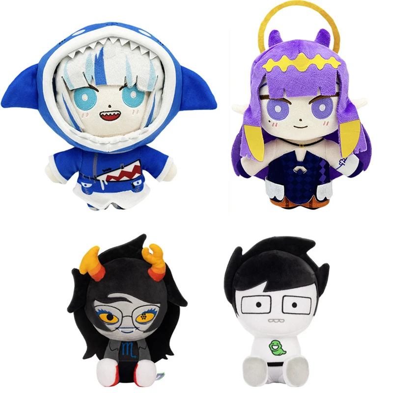 

Game Anime Vtuber Hololive Gawr Gura Cosplay Shark Soft Plush 20cm Cartoon Pillow Mascot Christmas Gift