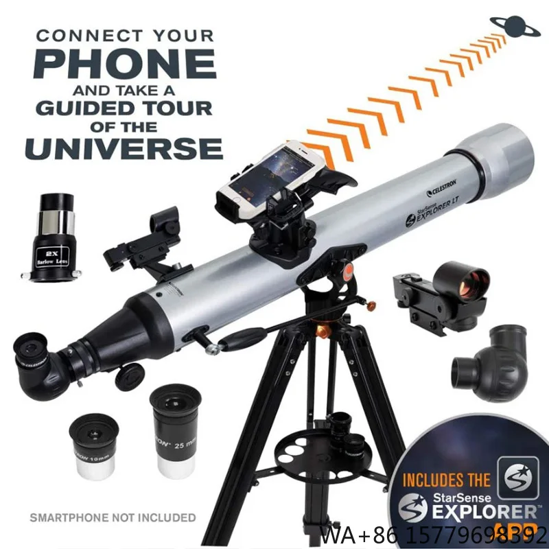 Celestron StarSense Explorer SSE LT80AZ Smartphone App Enabled  Reflector Astronomical Telescope  for Children Student Beginne