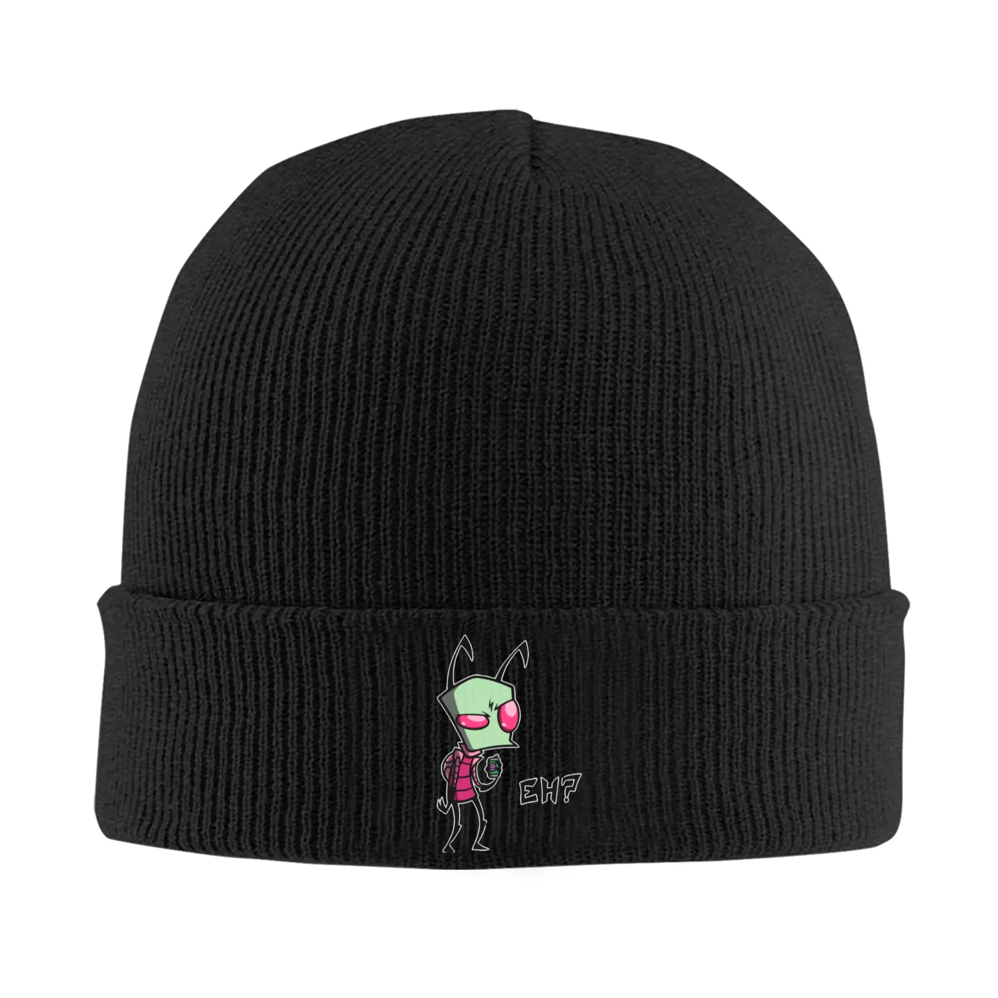 Invader Zim Eh Hat Autumn Winter Beanies Warm  Caps Female Male Acrylic Knitted Caps
