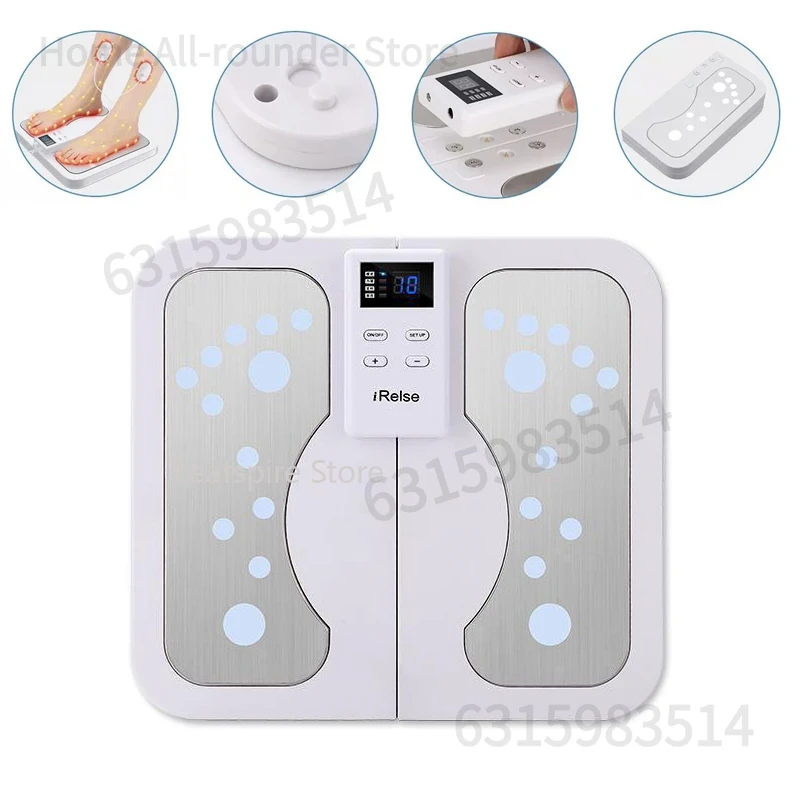 EMS ไฟฟ้านวดเท้าการไหลเวียนโลหิตเครื่องกระตุ้นเท้าปรับปรุงการไหลเวียนโลหิตฟุตขาเครื่อง Sole Massager