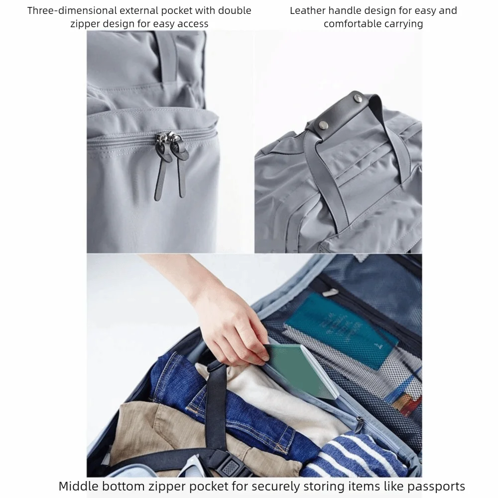 

Универсальный нейлоновый деловой рюкзак для ноутбука, вместительный, водонепроницаемый, мужская сумка через плечо, однотонная дорожная сумка для путешествий