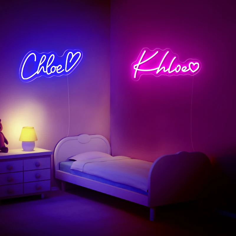 Custom Neon Sign Name For Kids Bedroom Neon Sign Led Letters Neon Personalized Name Neon Sign Gifts Pink Room Decor