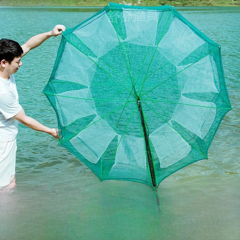 children's-fishing-net-cage-tool-fan-shape-large-fish-catching-device-easy-to-carry-outdoor-camping-travel-gear-no-brand
