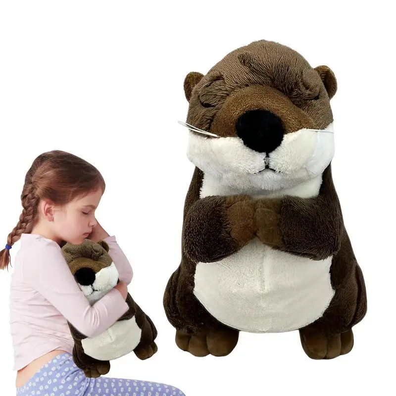 Otters Plush Toy Cute Animal Otters Plushies 20cm 7.87inch Stuffed Sea Otters Realistic Plush Stuffed Animal Soft Cuddly Gifts