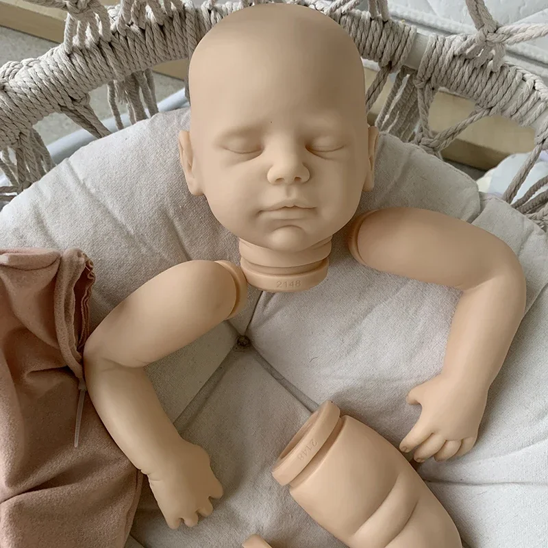 20inch Reborn Doll Kit Viviana Sleeping Baby Lifelike Sweet Baby Unfinished DIY Doll Parts