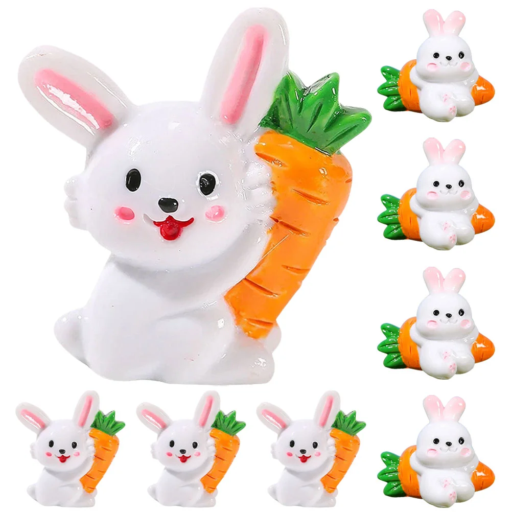 

Small Animal Model Micro Landscape Rabbit Ornament Water Table Toys Fairy Figurines