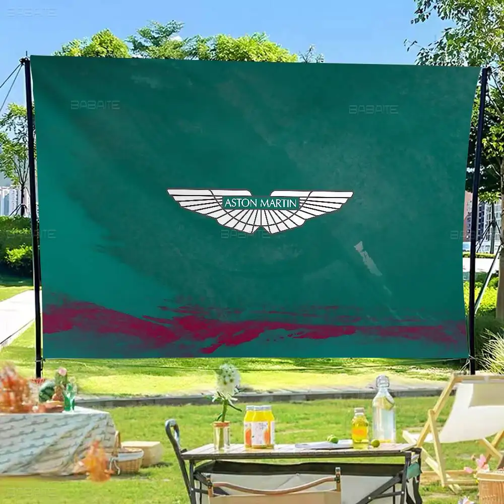 A-Aston M-Martin Luxury Cartoon Flag Wall Hanging Banner Decoration Household Home Decor