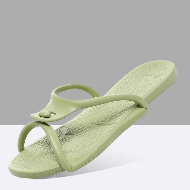 Folding Slippers Trip Travel Portable Slides Women Men Light Home Hotel Salon Homestay Guest Use Sandals Bathing Beach Shoes