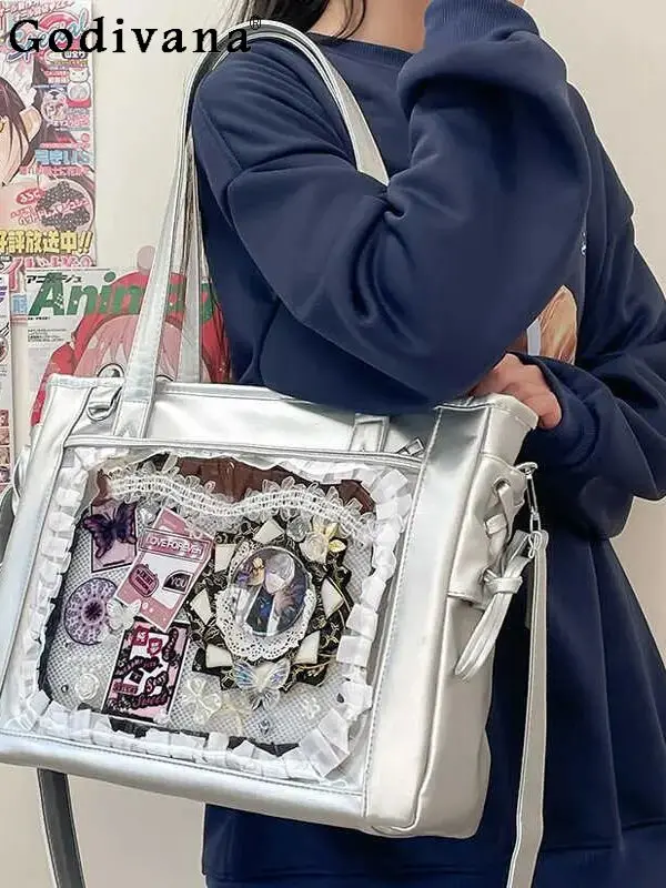 

Japanese Original Cute Daily Commuting Casual Single Shoulder Bag Fashion Versatile Large Capacity Lolita Pain Bag for Women