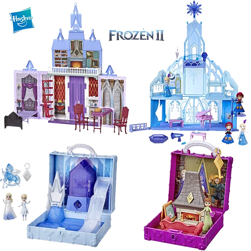 

Hasbro Frozen2 Elsa Anna Fold and Go Arendelle Castle Playset Girls Playhouse Toys Elsa Bedroom Collectible Dolls Gifts for Kids