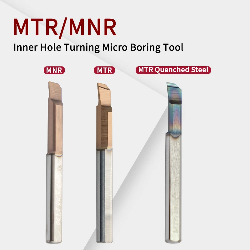 Small hole boring tool tungsten steel alloy MTR/MNR CNC shockproof inner hole boring bar micro small hole turning tool