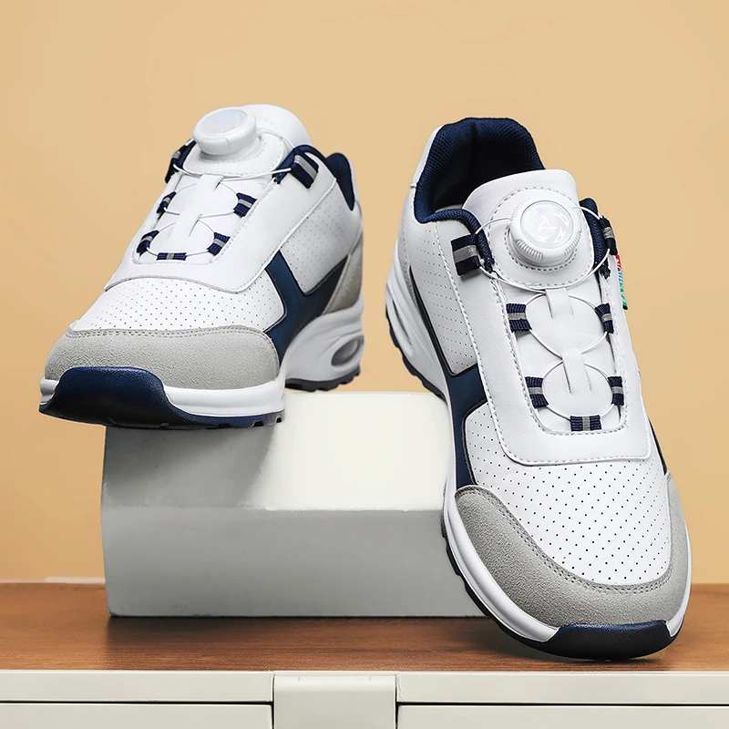 

Fashionable Men's Sport and Casual Shoes, Comfortable Air-cushioned Casual Shoes, Outdoor Portable Cycling Shoes，White and Black