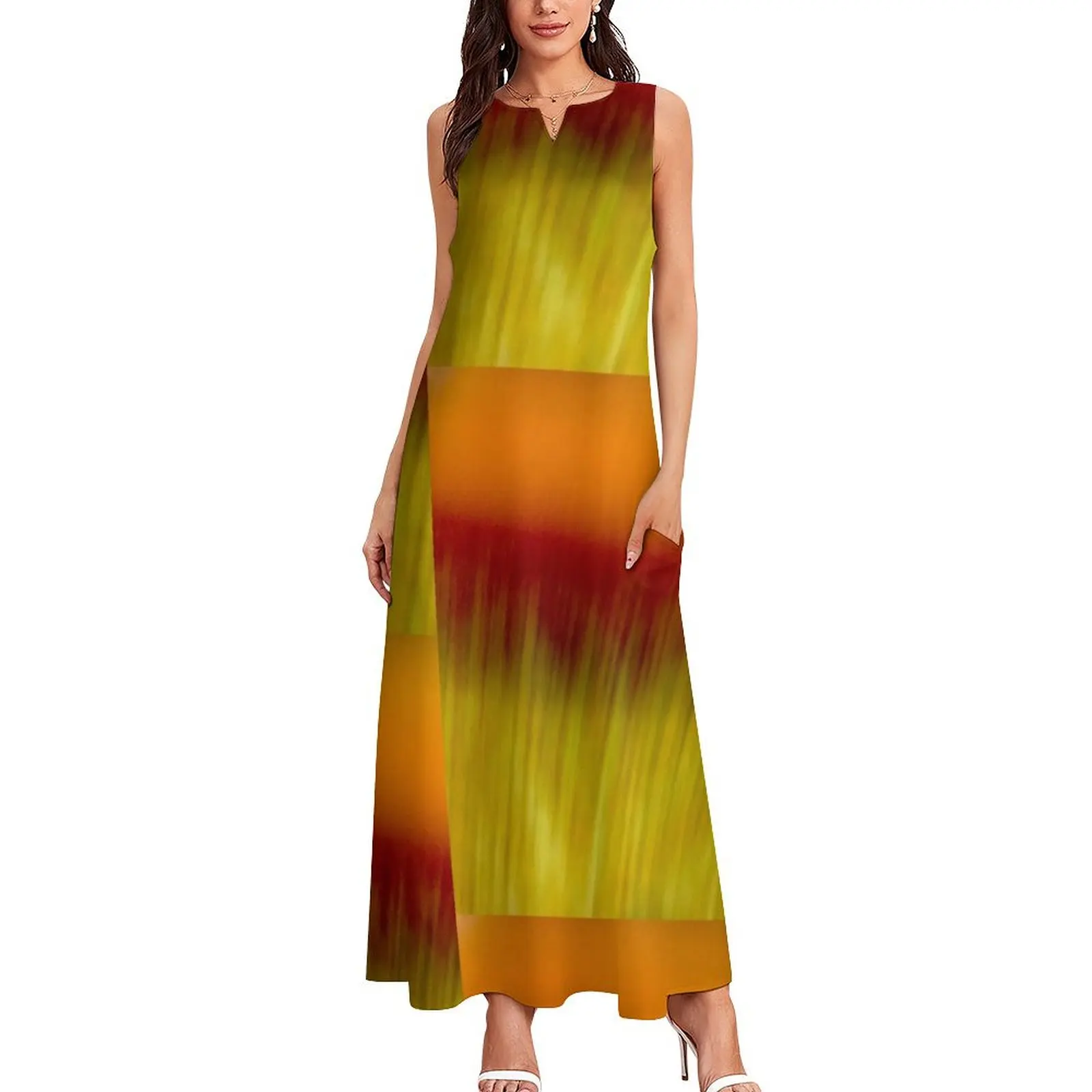 Soft Grass Long Dress womans clothing women