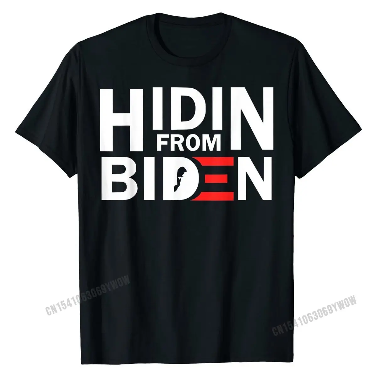 Hidin From Biden Funny Joe Biden Anti Biden Pro Trump T-Shirt Design Tees for Men Cotton T Shirts Print Coupons