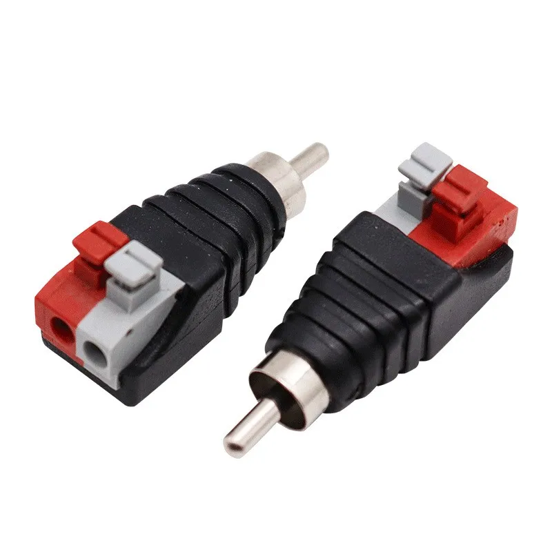 Solder-Free Push-Type DC Power Connector Male And Female Butt Plug 12V Surveillance Video 5.5*2.1MM Connection Terminal