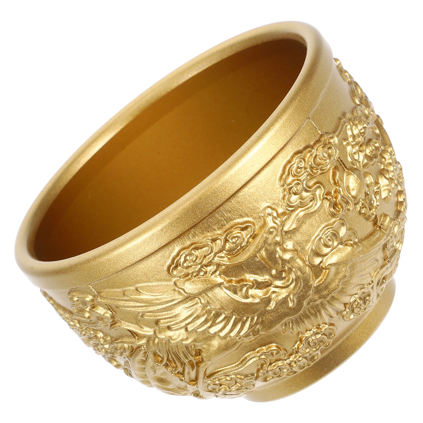 

Brass Vintage Shot Glass Dragon Chinese Style Treasure Bowl Mini Cup Tea Espresso Decor Piece