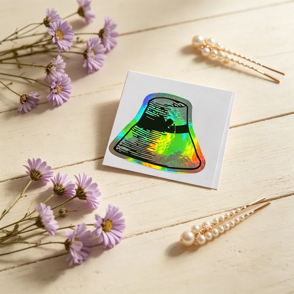 Cute Cute Custom Logo Silver Laser Hologram Stickers, 100 Die Cut Personalized Labels for Business & Laptop Decor - Aliexpress Deal