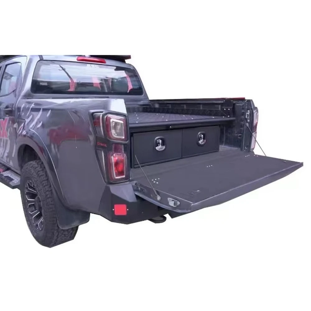 

4X4 Offroad Pickup Truck Bed Drawer System Storage Slide Out ram 1500 sierra 1500 Pull Out Tray Tool Box Drawers