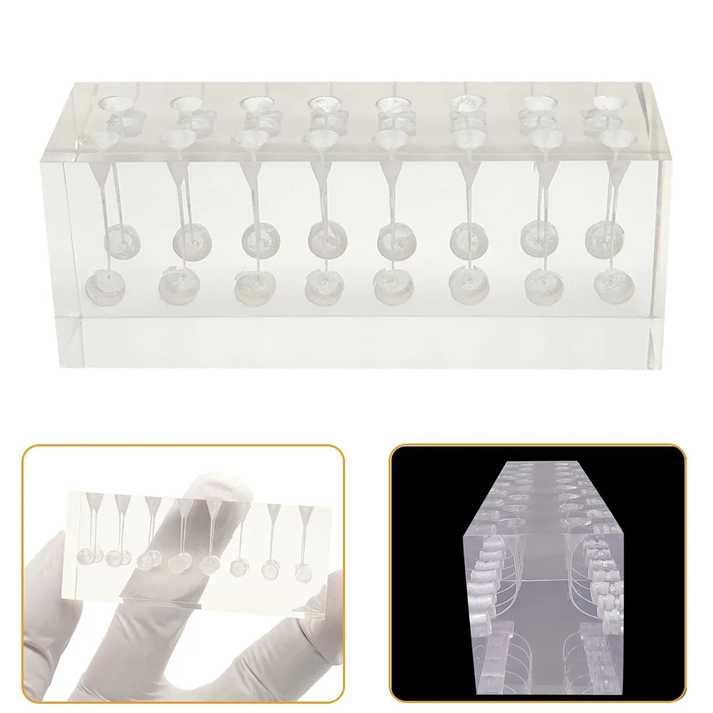 

Dental Root Canal Block Endodontic Model Practice Pulp Cavity Clear Resin Endo Training Teeth Teaching Exercise Lab Material