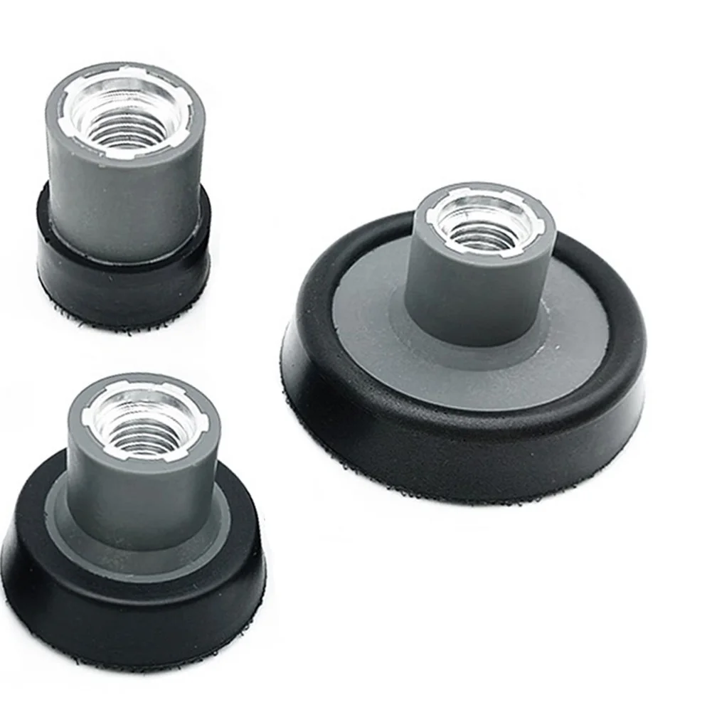 3pcs Polished Disc 1/2/3 Inch Plate Backing Pad Sanding Polishing Holder Sponge For M14 Thread Grinding Tools Replacement Parts