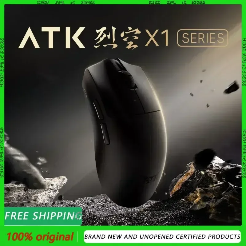 

ATK X1 Ultimate Wireless Gaming Mouse - 2.4g Weight 8KHz Paw3950 Ultra-light Ergonomic Design for High Performance FPS Gaming