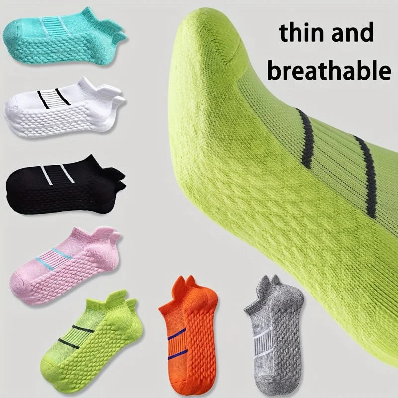 

5Pairs Men's Breathable Sports Socks Comfortable High Quality Women's Sports Socks Sweat Absorbing Low Top Socks
