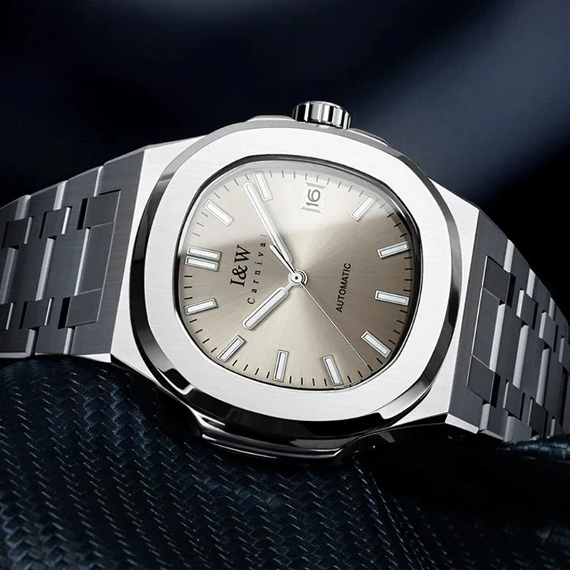 IW Carnival мужские роскошные механические наручные часы с автоматическим механизмом сапфировое зеркало простая модель водонепроницаемые светящиеся мужские часы