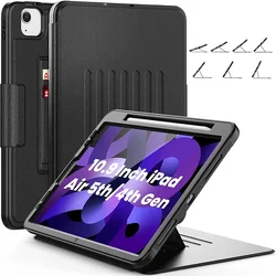 Magnet Smart Case For iPad Air 11 2026 Pro 11 2018-2025 Air 4 Air 5 10.9 2022 Shockproof Cover Multi-angle Kickstand Buckle Case