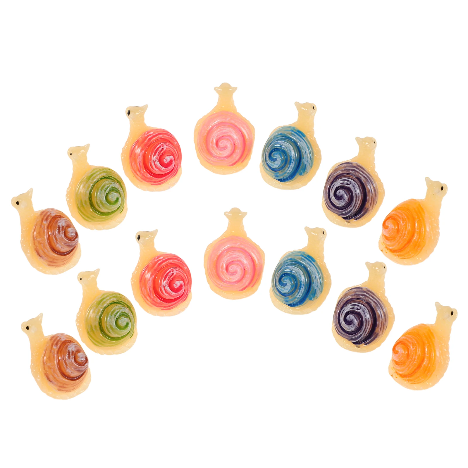 

14Pcs Snail Garden Statues Resin Animal Figurines for Home Decor Miniature Snail Decor DIY Terrarium Crafts Ornament