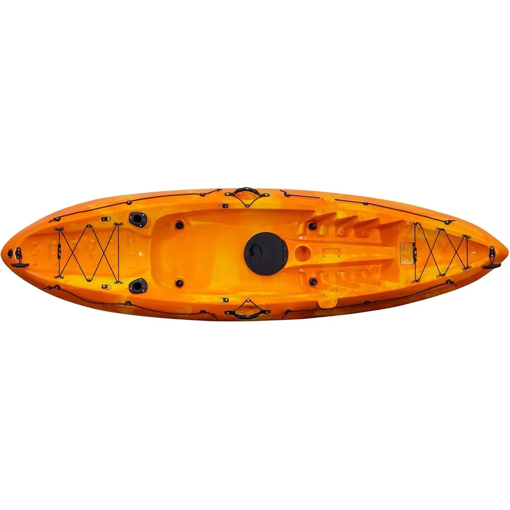 

Recreational Kayak, Sit On The Top Fishing Kayak Hard Shell Kayaks with Large Rear Storage