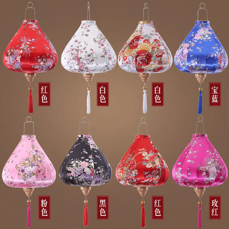 National Day Lantern round Lantern Decoration Spring Festival Antique New Chinese Classical Diamond Chinese Style GD Handmade La