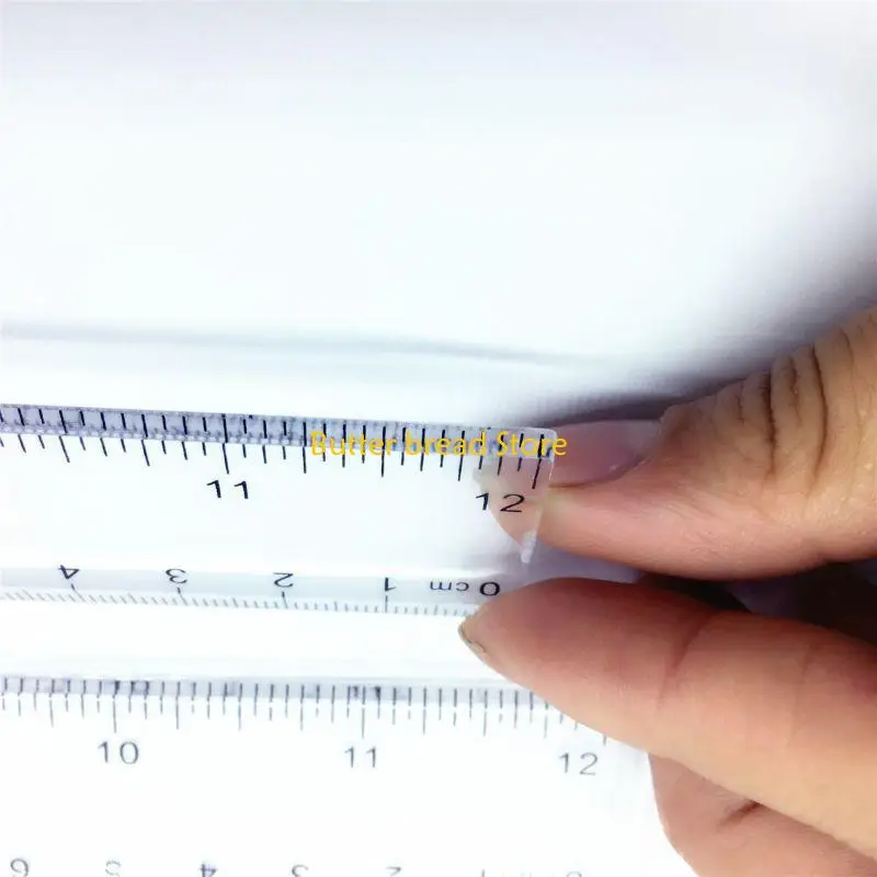 W89C 2Pieces Straight Ruler Measuring 0-30cm Straight Rulers