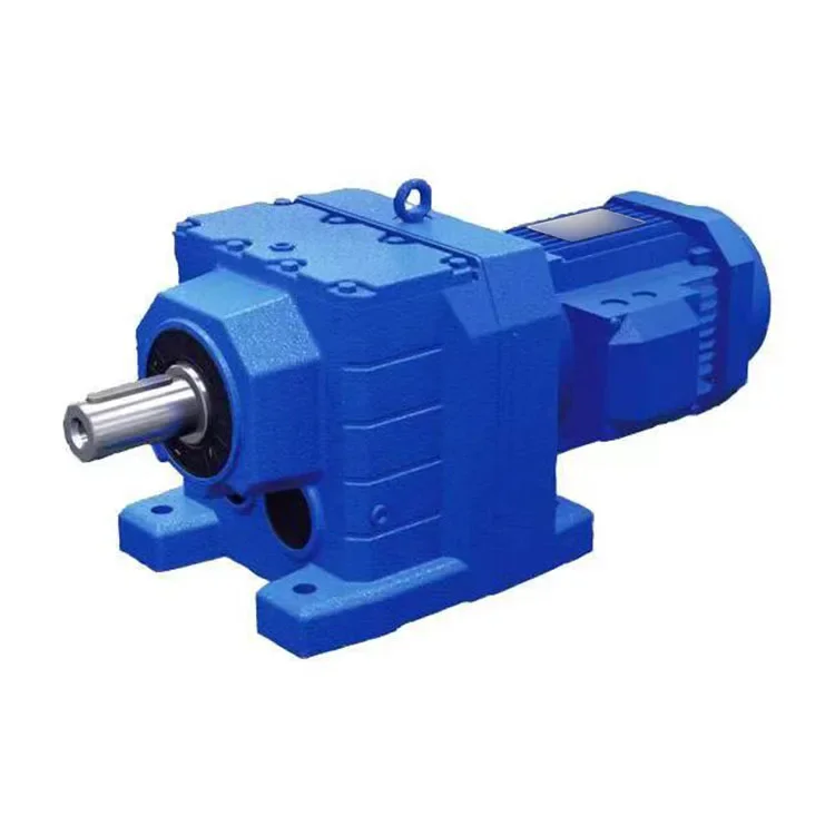 High Quality R series R77  gear box speed reducer gear box reducing machine  high rpm Inline gearbox