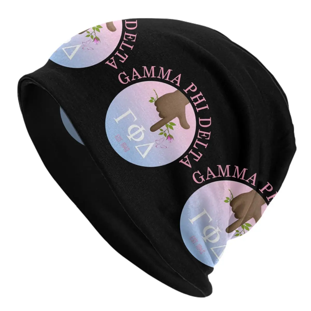 Custom Gamma Phi Delta Religion Bonnet Hat Knit Hats Hip Hop Unisex Adult Warm Winter Beanies Cap