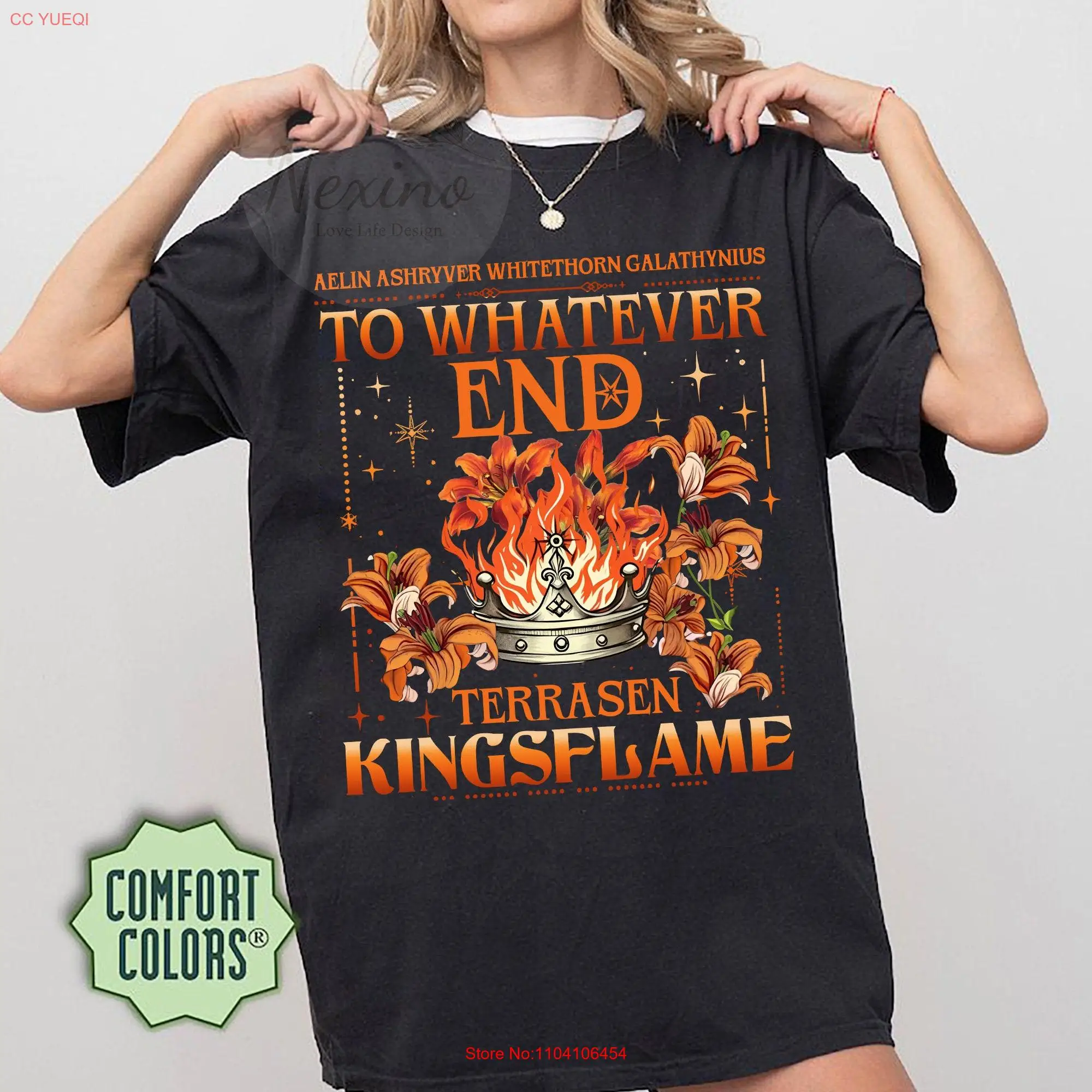 Throne Of Glass Fan Comfort Colors T Shirt Aelin Galathynius Fireheart Kingsflame The Thirteen For Book Lover