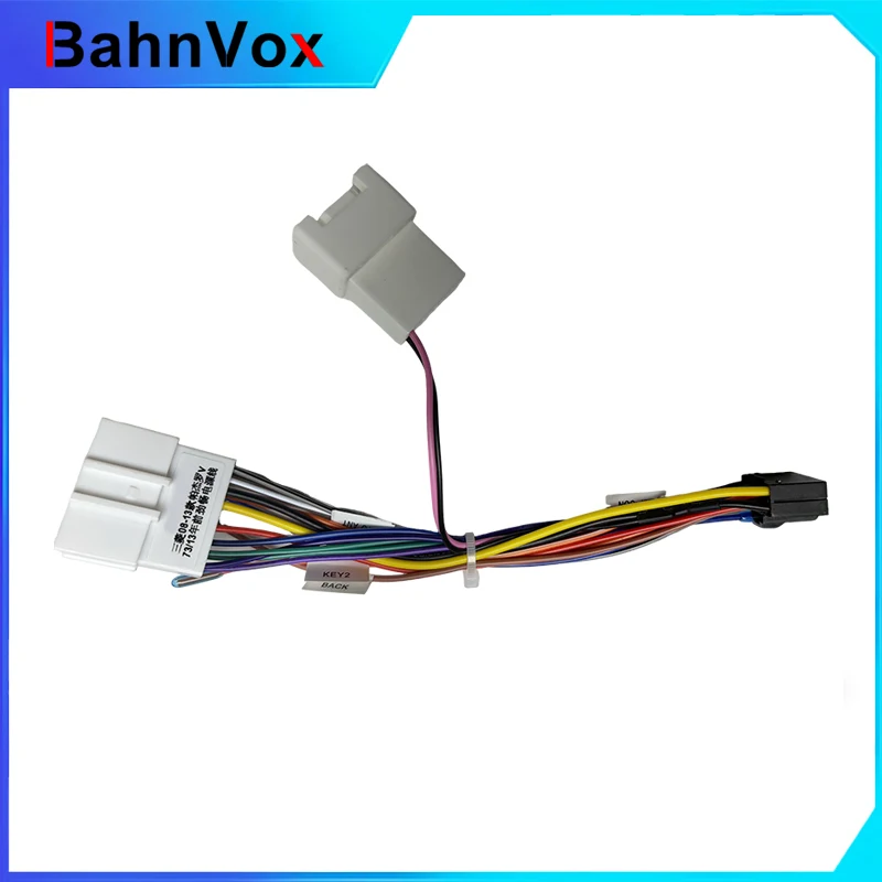 Car Audio Radio Power Cable Adapter with Canbus for Mitsubishi Pajero Sport V73 2008-2013 16PIN Wiring Harness Connector Wire