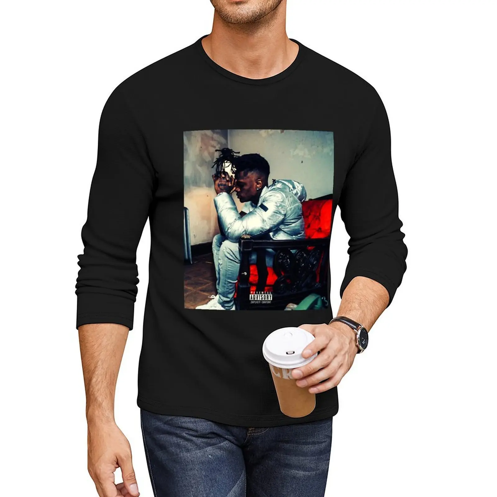 

JayDaYoungan Long T-Shirt boys animal print shirt shirts graphic tees korean fashion quick drying t-shirt designer t shirt men