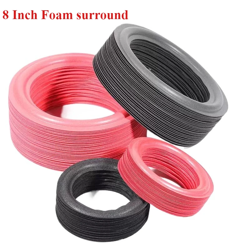 2pcs 8inch Speaker Foam Surround Woofer Repairing Folding Edges Speaker Suspensions Edge Subwoofer Ring Repair Kit Accessories