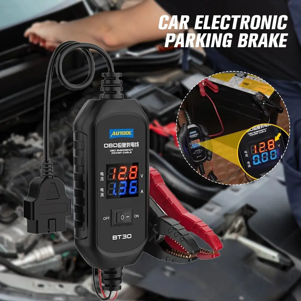 BT30 OBD Electronic Parking Brake Tool Dual-Channel Emergency Circuit Power Reverse Protections Control Forward Cable And S S8V7