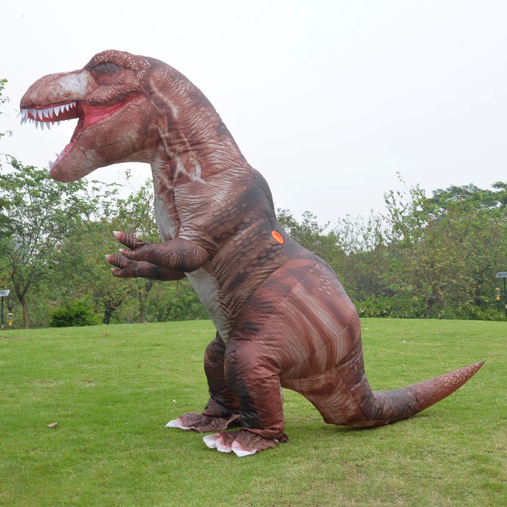 Inflatable Dinosaur Costume Blow Up Dino Tyrannosaurus Costumes for Adults Fancy Dinosaur Party Halloween Cosplay Costume