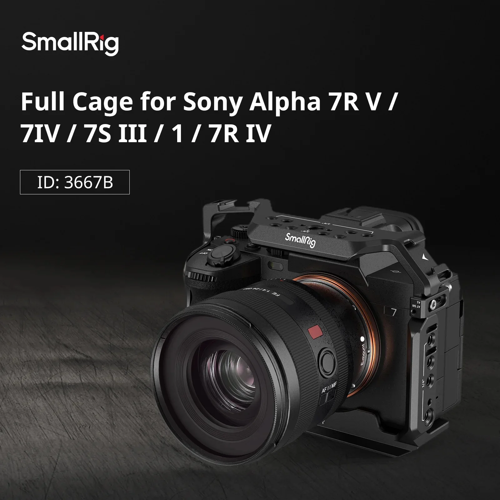 SmallRig Full Camera Cage with Multiple Monunting Points All-round Proctive Pads for Sony A7RV A7IV A7RIV A7SIII A1 Camera