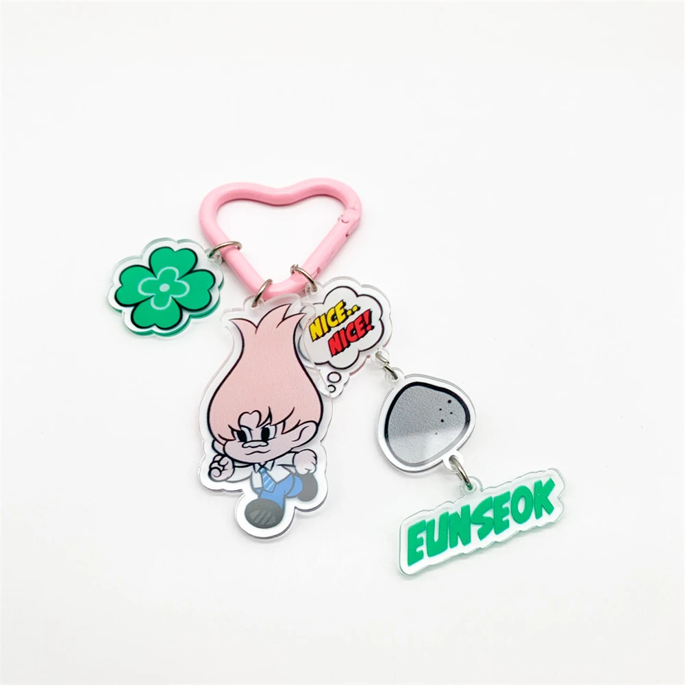 KPOP RIIZE Cartoon Co Branded Keychain Pendant SHOTARO SOHEE ANTON WONBIN Cute Keyring Backpack Accessories Fans Collect Gift