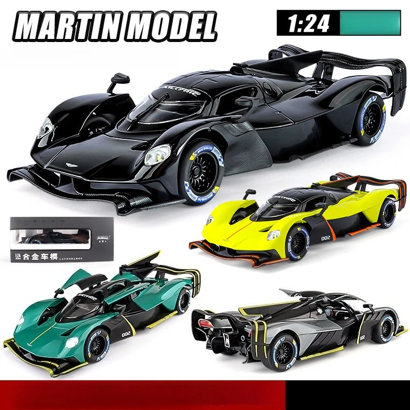 

1:24 Valkyrie, модель суперкара из сплава, детские подарочные игрушки, литая под давлением модель автомобиля из сплава, коллекционная модель