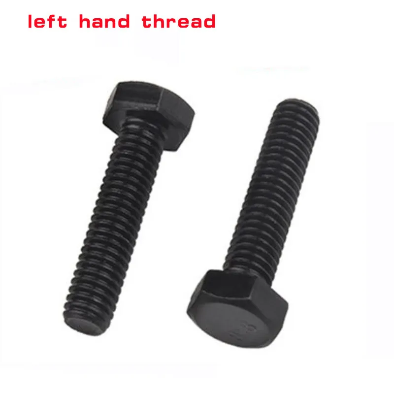 5pcs-10pcs Left hand thread screws bolt M5 M6 M8 M10 Hex head left hand thread bolt