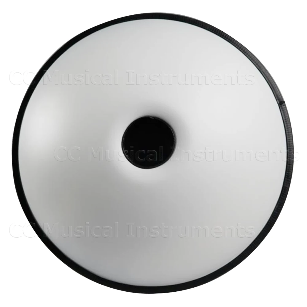 White 9/10/12/14 Notes 22 Inches Professional in D Minor Steel Handpan Drum Percussion Instrument for Professional Performance