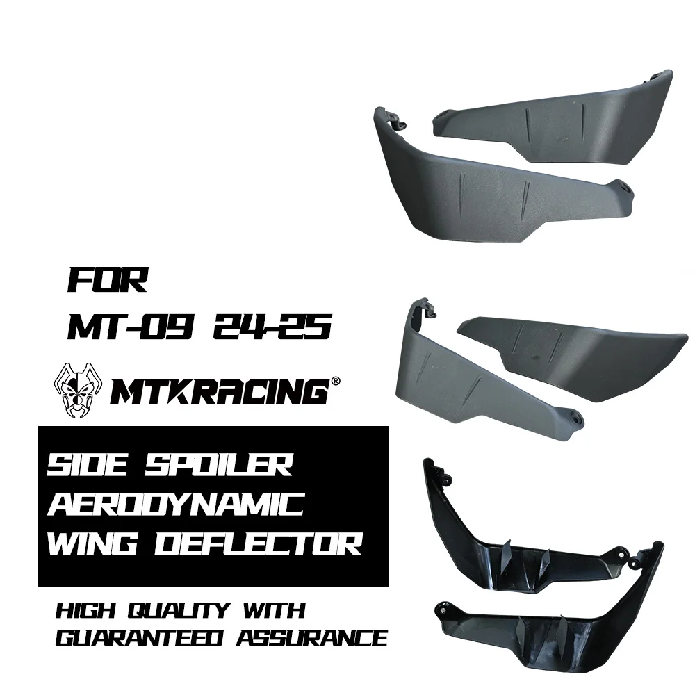 

MTKRACING для Yamaha MT-09 SP 2024 2025 Gen 4, прижимная сила для мотоцикла, голый аэродинамический дефлектор крыла, комплект бокового спойлера