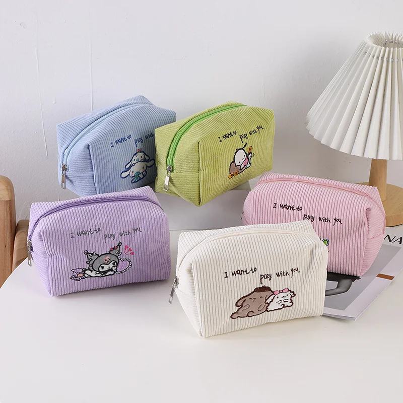 

Sanrio Pencil Case Anime My Melody Cinnamoroll Stationery Storage Bag Student Portable Large Capacity Cosmetic Bag Kids Gifts